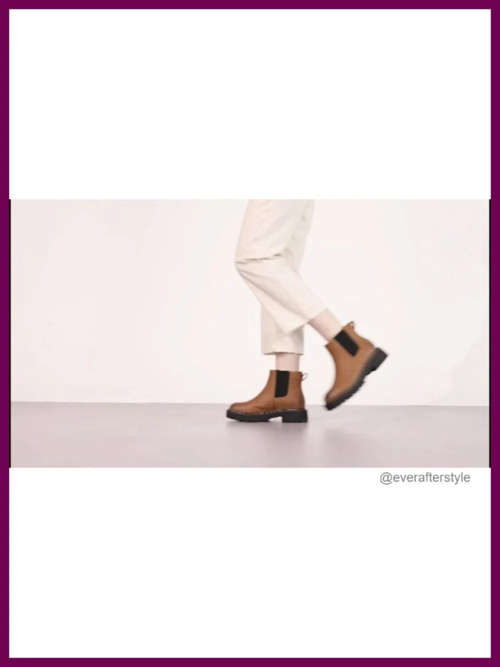 Women's Slip on Platform Chelsea Ankle Boots